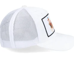 Great Speos Velvet White/White A-frame Trucker - Calza Pennello