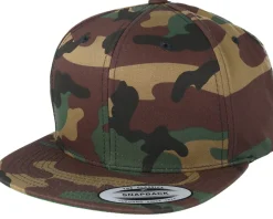 Green Camo Snapback - Yupoong
