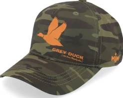 Grey Duck Hunting Cap Camo Green Adjustable - MJM Hats