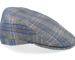 Grey/Blue Flat Cap - City Sport