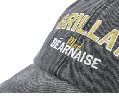 Grillat Med Bearnaise Washed Black Dad Cap - Iconic