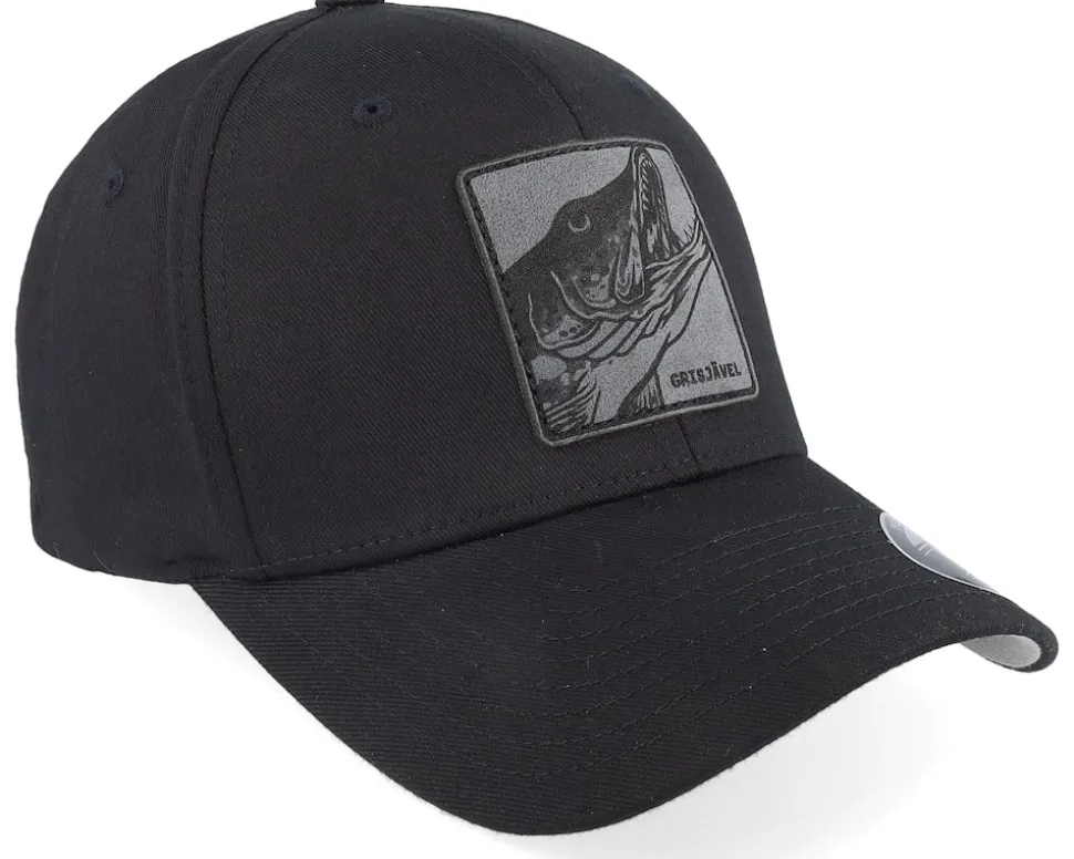 Grisjävel Engraved Patch Black Flexfit - Skillfish