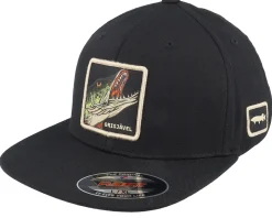 Grisjävel Flat Brim Black Fitted Flexfit - Skillfish