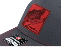Grisjävel Laser 112 Split Charcoal/Red Trucker - Skillfish