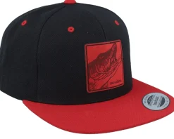 Grisjävel Laser Black/Red Snapback - Skillfish