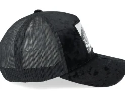 Grisjävel Silver Velvet Black A-frame Trucker - Skillfish