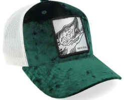 Grisjävel Silver Velvet Green/Ivory Trucker - Skillfish