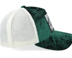 Grisjävel Silver Velvet Green/Ivory Trucker - Skillfish