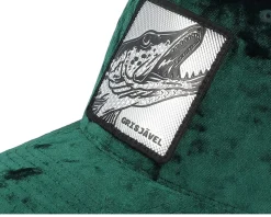 Grisjävel Silver Velvet Green/Ivory Trucker - Skillfish