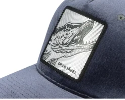 Grisjävel Silver Velvet Grey/Grey A-frame Trucker - Skillfish