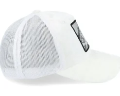 Grisjävel Silver Velvet White A-frame Trucker - Skillfish