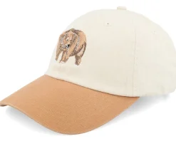Grizzly Bear Washed Stone/Wheat Dad Cap - Wild Spirit