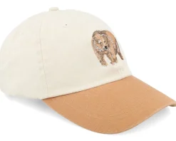 Grizzly Bear Washed Stone/Wheat Dad Cap - Wild Spirit