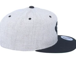 Grumpy Monkey Heather Grey/Black Snapback - Iconic