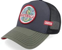 Guatemala Navy/Olive/Black A-Frame Trucker - Coastal