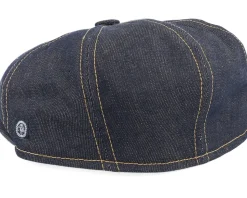 Gustav Organic Denim Black Snap Cap - CTH Ericson