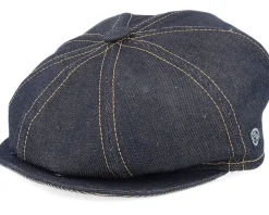 Gustav Organic Denim Black Snap Cap - CTH Ericson