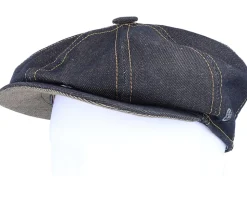 Gustav Organic Denim Black Snap Cap - CTH Ericson