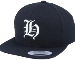 H Letter 3D Black Snapback - Iconic