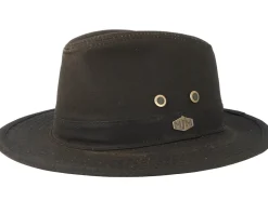 Haarlem 10158 Wax Cotton Brown Traveller - MJM Hats