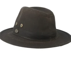 Haarlem 10158 Wax Cotton Brown Traveller - MJM Hats