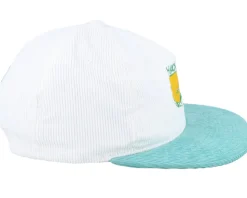Hackers Golf Logo White/Teal Snapback - Pins & Stripes