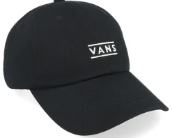 Half Box Curved Bill Jockey Black Dad Cap - Vans
