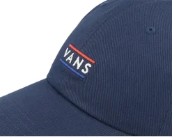Half Box Curved Bill Jockey Dress Blues Dad Cap - Vans
