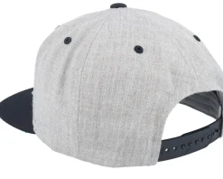 Half Circle Grey/Black Snapback - Bearded Man