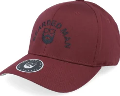 Half Circle Maroon Flexfit - Bearded Man
