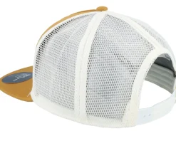 Half Dome Canvas Timber Tan/White A-Frame Trucker Snapback - The North Face