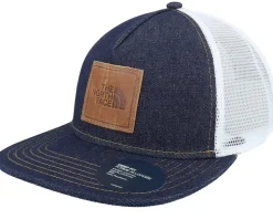 Half Dome Leather Patch Denim Trucker - The North Face