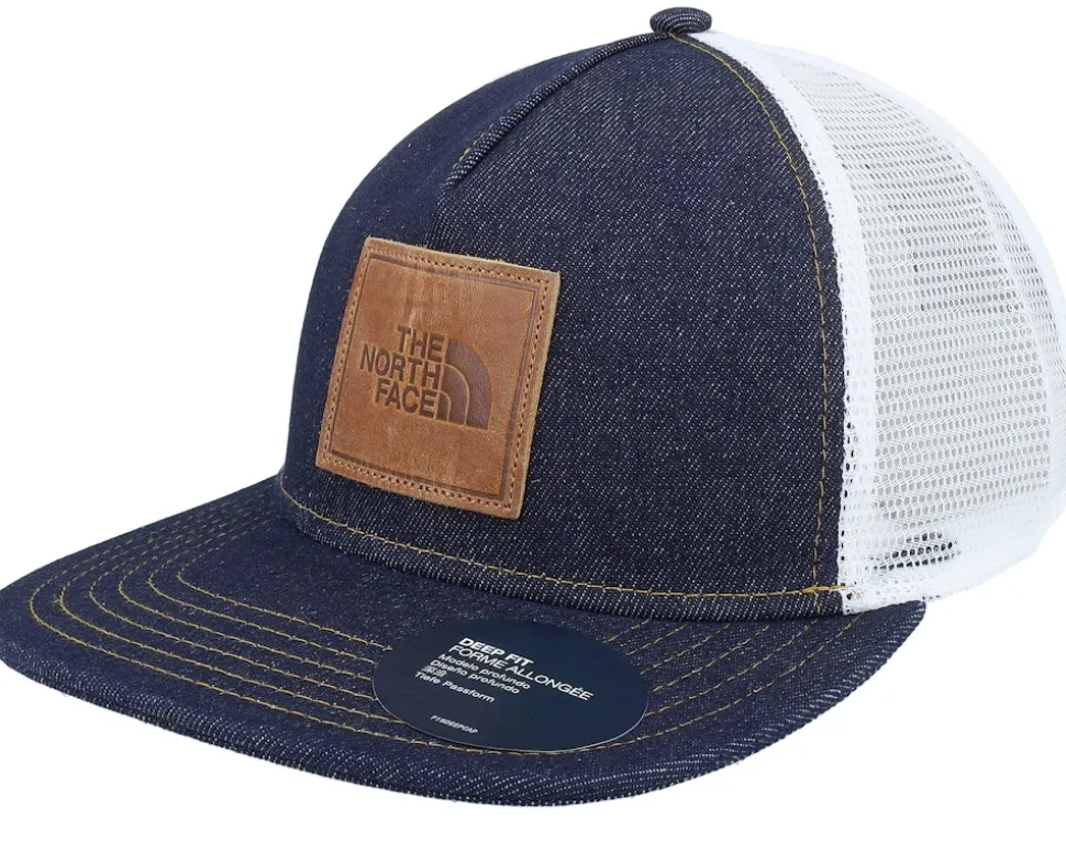 Half Dome Leather Patch Denim Trucker - The North Face