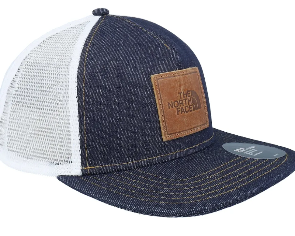 Half Dome Leather Patch Denim Trucker - The North Face
