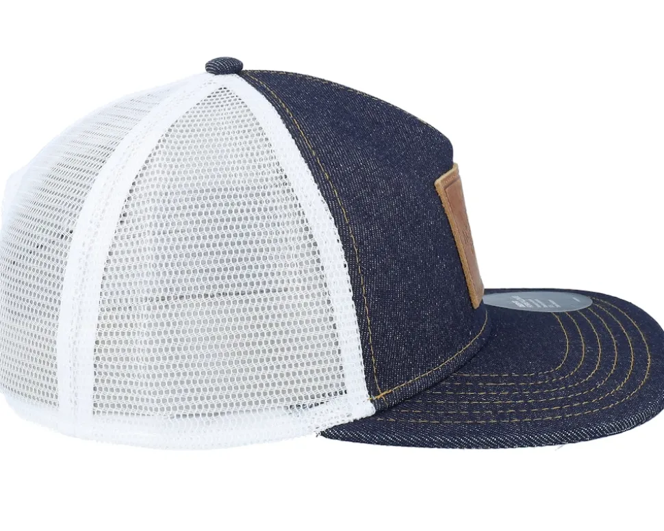 Half Dome Leather Patch Denim Trucker - The North Face