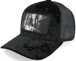 Hallway Horror Velvet Black/Black A-frame Trucker - Scenes