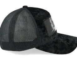 Hallway Horror Velvet Black/Black A-frame Trucker - Scenes