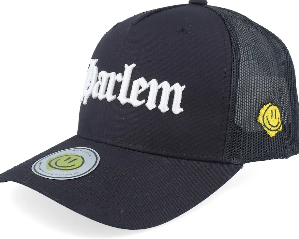 Harlem 3d Script Black A-frame Trucker - Lucid Smile
