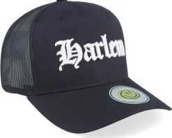 Harlem 3d Script Black A-frame Trucker - Lucid Smile