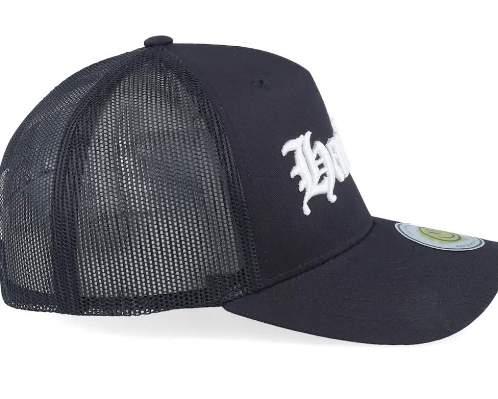 Harlem 3d Script Black A-frame Trucker - Lucid Smile