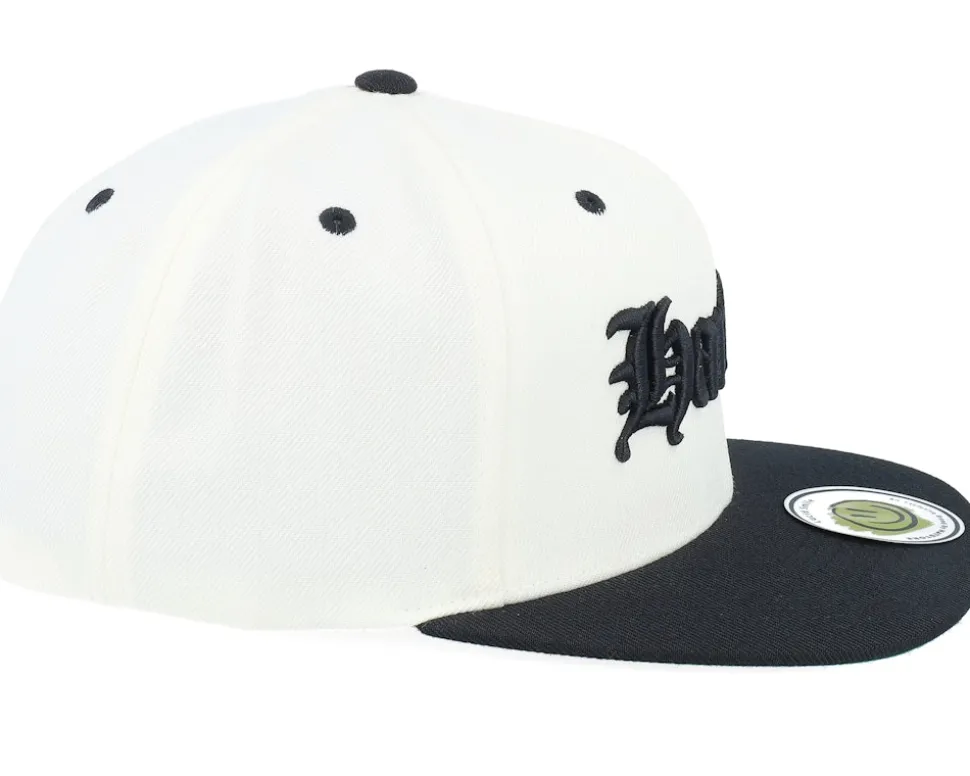 Harlem 3d Script Natural/Black Snapback - Lucid Smile