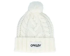 Harper Beanie Arctic White/Blackout Pom - Oakley