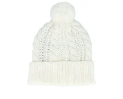 Harper Beanie Arctic White/Blackout Pom - Oakley