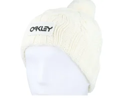 Harper Beanie Arctic White/Blackout Pom - Oakley