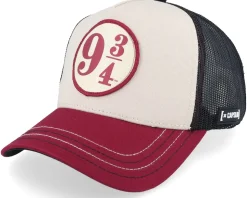 Harry Potter Express Black/Beige/Burgundy A-Frame Trucker - Capslab
