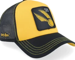 Harry Potter Golden Snitch Black/Yellow A-Frame Trucker - Capslab
