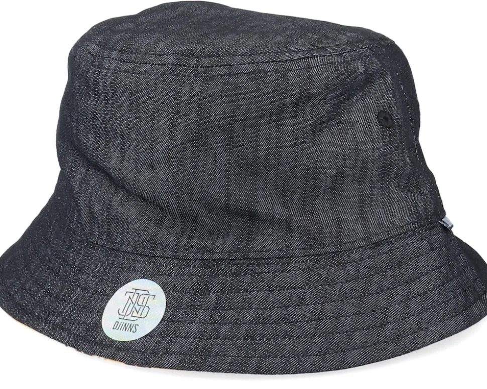Hat Luckycat Linen Black Bucket - Djinns