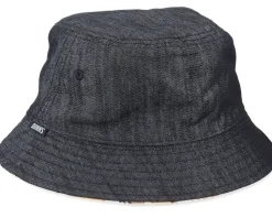 Hat Luckycat Linen Black Bucket - Djinns