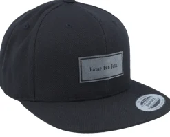 Hatar Fan Folk Patch Black Snapback - Kränkt!