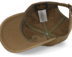 Hatsie The Red Panda Canvas Dark Olive Dad Cap - Wild Spirit